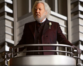 Donald Sutherland as President Snow in The Hunger Games