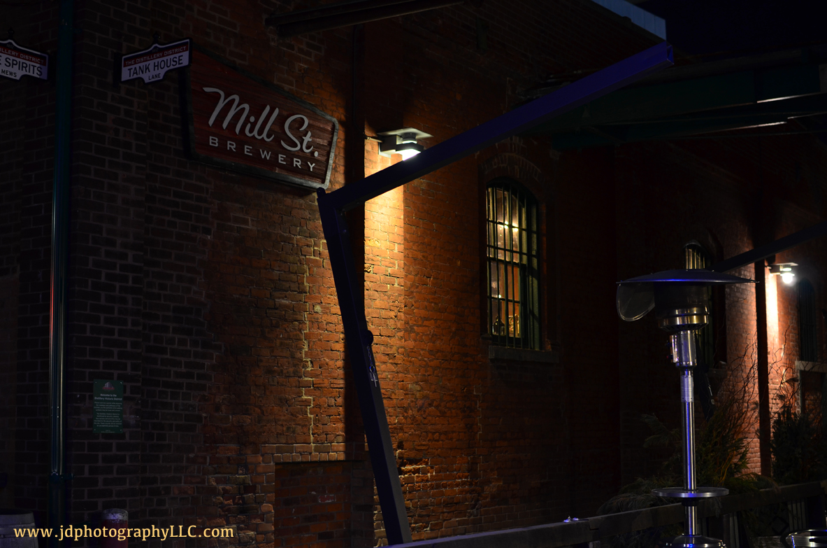 Mill St Brewery at Night
